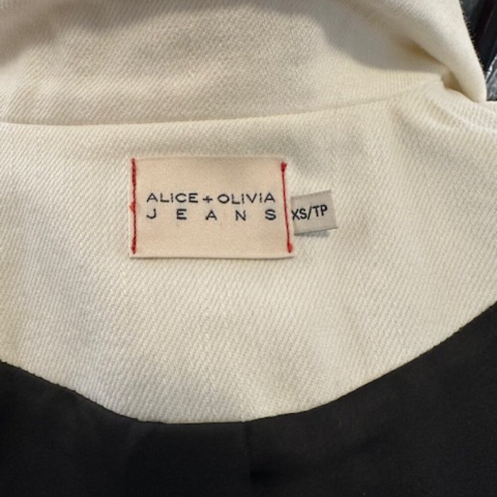 Alice + Olivia Color Block Pattern Trench Coat Si… - image 7